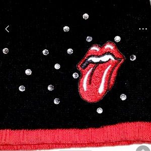 The Rolling Stones tongue black red bean